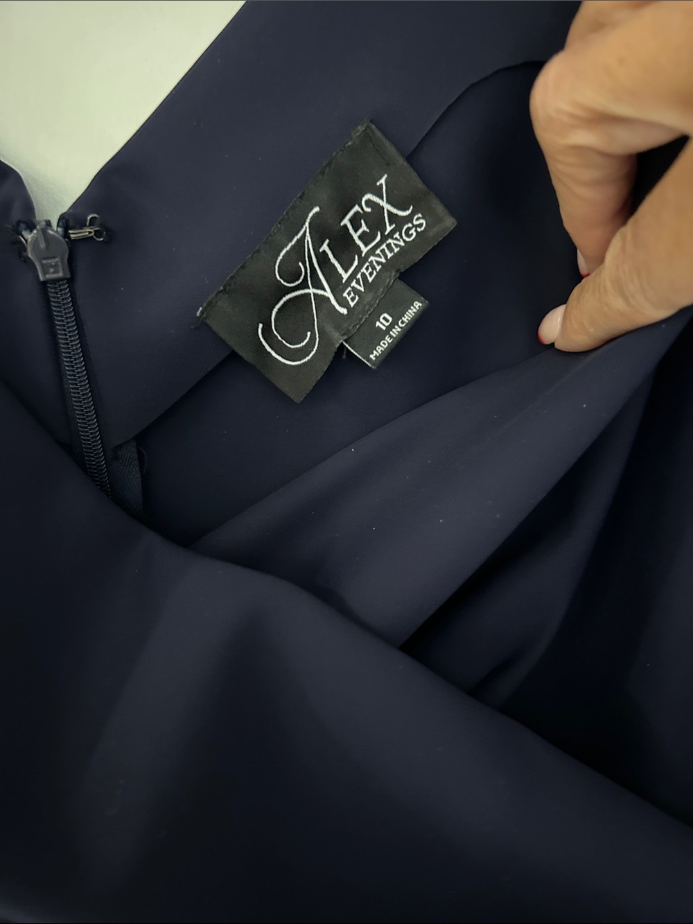 Alex Evenings Deep Navy Formal Gown